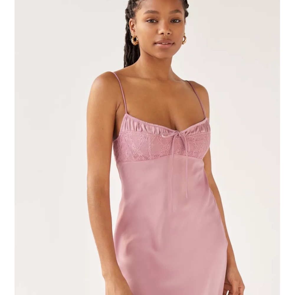 Urban Outfitters Perrie Lace-Inset Slip Dress Size Medium